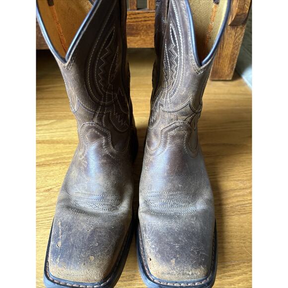 ARIAT Womens wiggle room Legend Western Cowboy Boots Size 36.5 Brown Embroidery - Picture 1 of 16